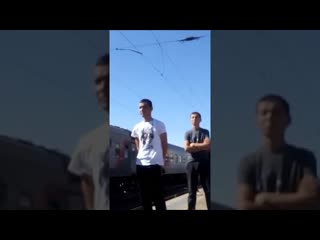 Ждем поезд Ташкент Волгоград железнодорожной станции Волгоград We waiting Tashkent Volgograd train