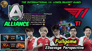 T1 vs Aliiance | 23savage Wraith King The interantional 10 Lower Bracket Game 1 Ti10 Dota 2 Fullgame