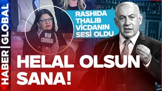 Netanyahu''ya ABD'de Byk ok! Dnya Rashida Tlaib'in Protestosunu Konuuyor