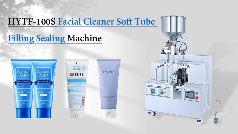 HYTF 100 S Facial Cleanser Soft Tube Semi Automatic Filling Sealing