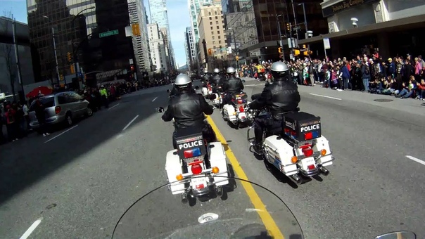 Vancouver Police Motorcycle Drill