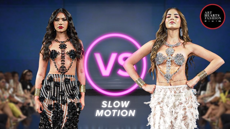 Juliana Habib Lorduy VS Luisa Maria Laverde Grijalba Slow Motion Vizcarra, NY Fashion Week 23,