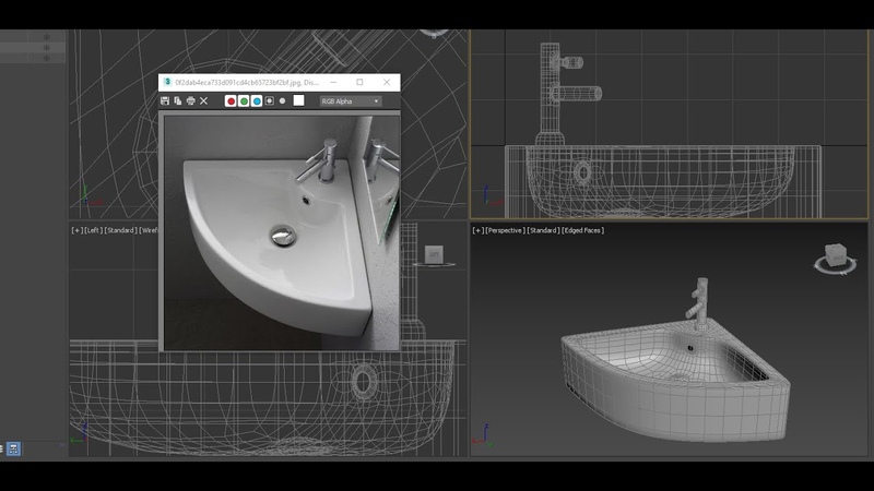 3d modeler lavatory fauce triangle