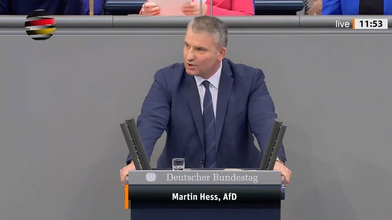 Martin Hess ( Af D): Innenministerin Faeser wirkt als Brandbeschleuniger des