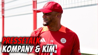 LIVE  Pressetalk mit Vincent Kompany & Minjae Kim vor dem Tottenham-Spiel |  #AudiFCBTour