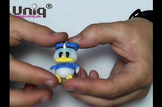 USB Флешка Uniq Резина Дональд Дак белый / синий