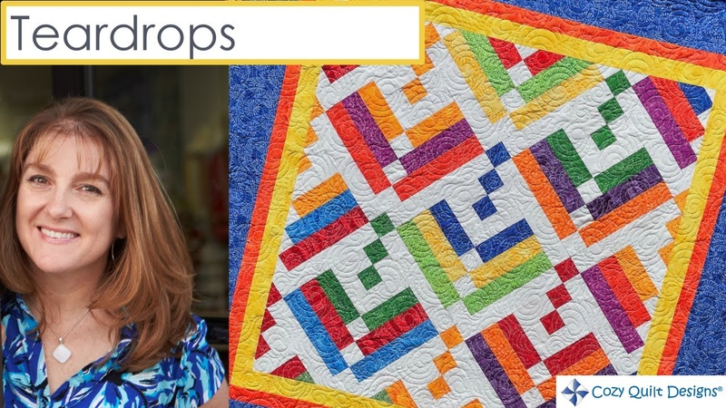 Teardrops Strip Presentation by Cozy Quilt