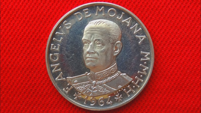 MALTA Order of Malta SILVER 2 SCUDI 1964 ( PROOF) Angela de Majana RARE