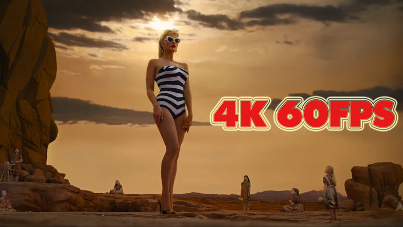 Барби (Марго Робби) трейлер 4 K 60 FPS, AI