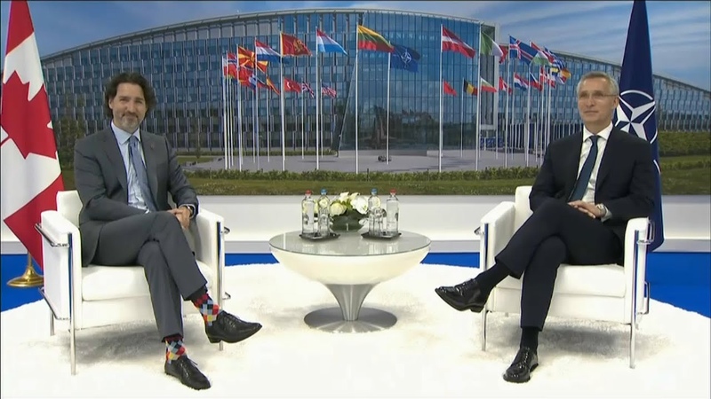 PM Justin Trudeau meets with NATO Secretary General Jens Stoltenberg June 14,