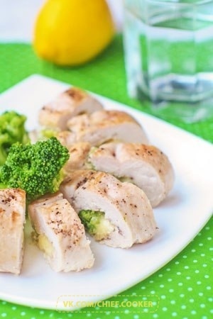 Куриные роллы с брокколи и сыром