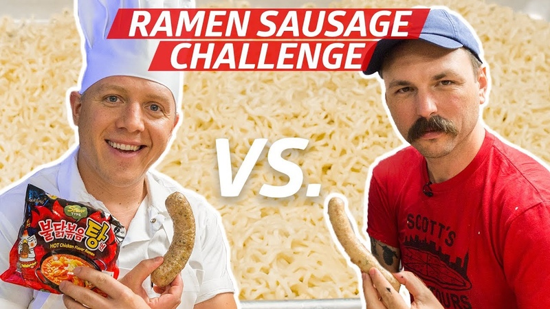 Expert Sausage Makers Compete in a Ramen Sausage Making Competition Prime