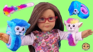 Wrapples Interactive Animals ! American Girl Doll with Fun Little Live Pets