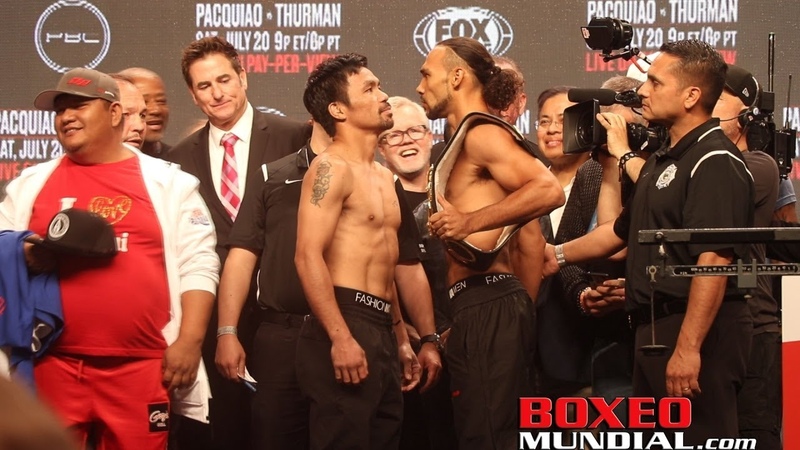 Pesaje Oficial: Keith Thurman 146. 5 vs. Manny Pacquiao 146.