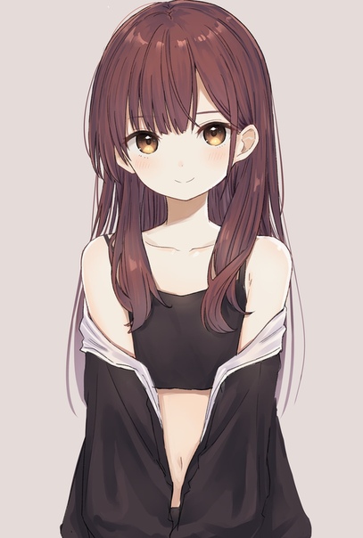 Anime girl short black hair blue eyes