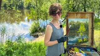 Этюд маслом. Пленэр. Художник Татьяна Горбачевская. Outdoor Oil Painting #pleinair