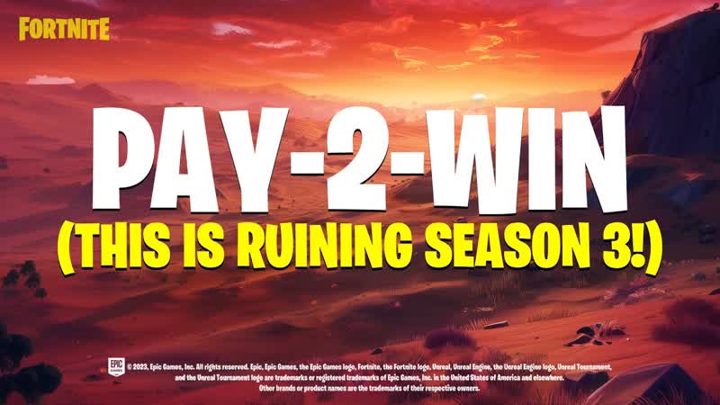 Fortnite Responds to the PAY TO WIN