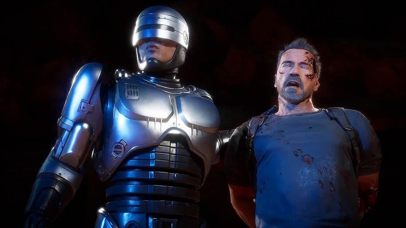 Mortal Kombat 11 ROBOCOP vs TERMINATOR Gameplay