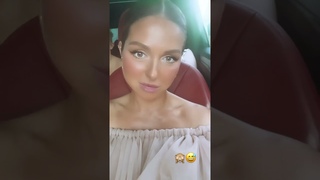 Нюша с детьми едет в машине (InstaStories)