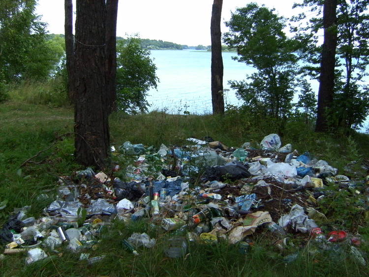 Мусор по берегам рек Мусор по берегам рек