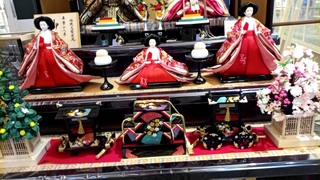 Japanese traditional event HINA MATSURI HINA KAZARI Japanese kimono doll ODAIRI-SAMA