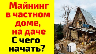 Майнинг на даче, майнинг в частном доме. С чего начать майнинг на даче
