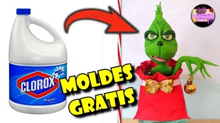Como hacer al Grinch TODO CON MATERIAL RECICLADO (M GRATIS) | Galera de Creatividad
