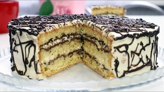 Бесподобный домашний тортНежность!Бисквит + Вкуснейший крем + Шоколад